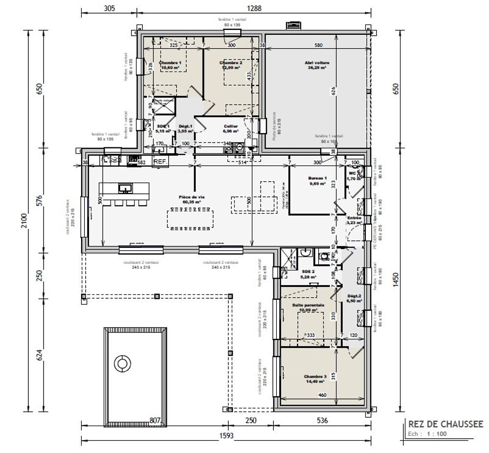 vente Maison - 5 pièce(s) - 152 m² Palluau (85670)