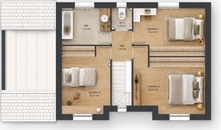  Maison 6 pièces 105 m² Maurepas