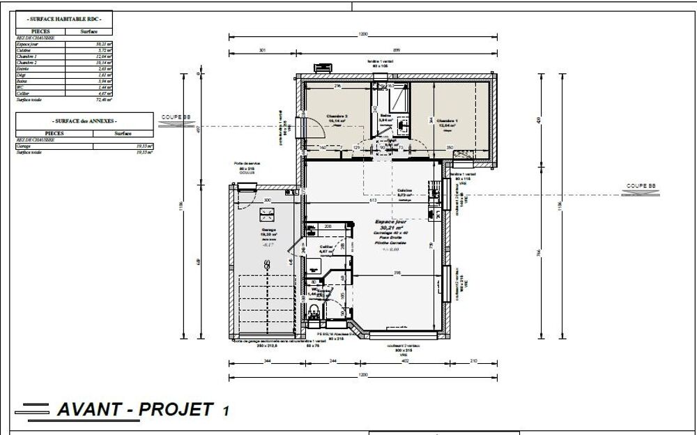 MAISON À CONSTRUIRE DE 72 M² IDÉALEMENT SITUÉE À SAINT-C....