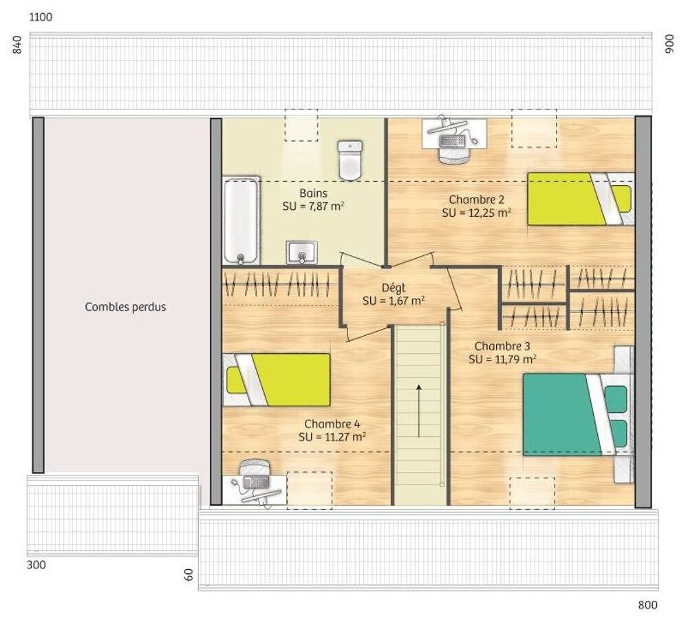 vente Maison - 6 pièce(s) - 89 m² Ménilles (27120)