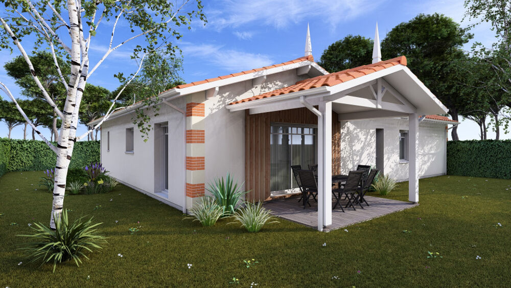 Maison neuve de plain-pied style Arcachonnaise + terrain....