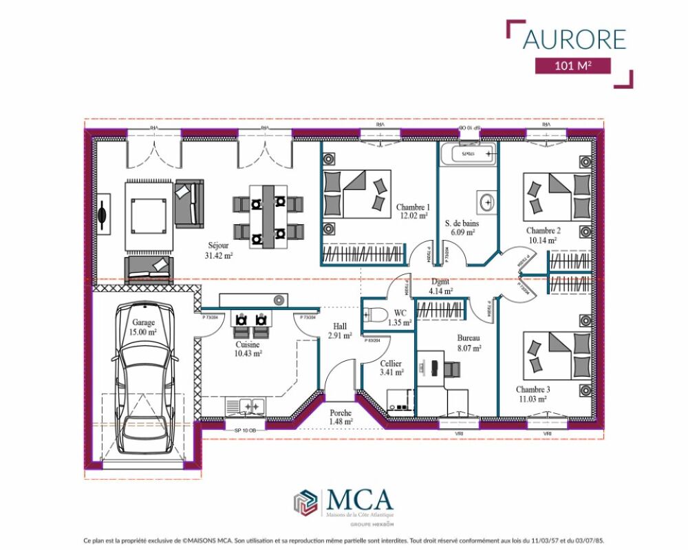 Léognan : maison de 7 pièces (120 m²) à vendre EMPLA....