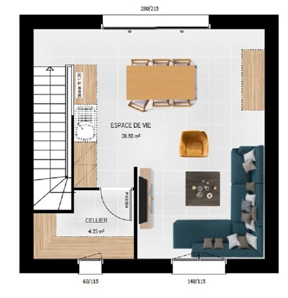 vente Maison - 4 pièce(s) - 65 m² Les Ponts-de-Cé (49130)