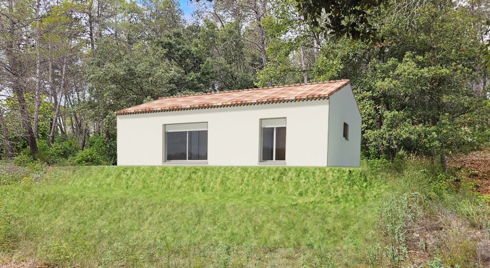 Maison de Plain-pied de 80m² composée de 2 chambres, 1 s....