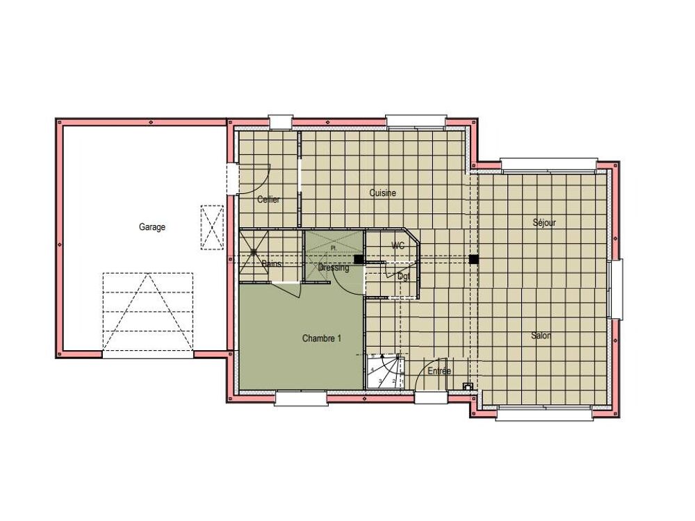 VENTE d'une maison T4 (64 m²) à Teloché Idéalement s....