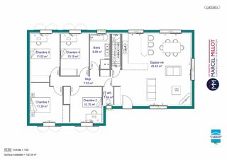  Maison 6 pièces 103 m² Saint-hilaire-bonneval