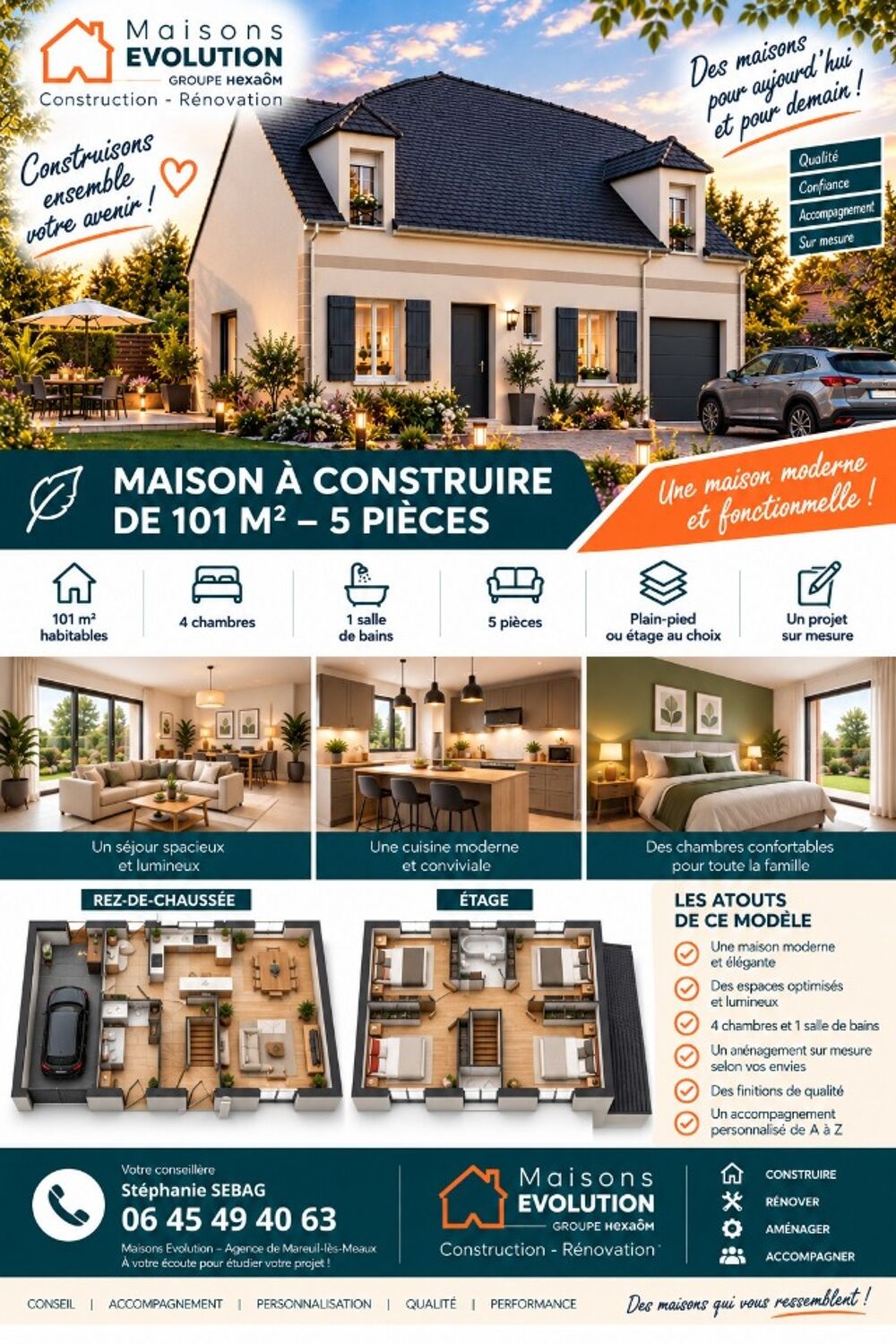 vente Maison - 6 pièce(s) - 105 m² Le Châtelet-en-Brie (77820)