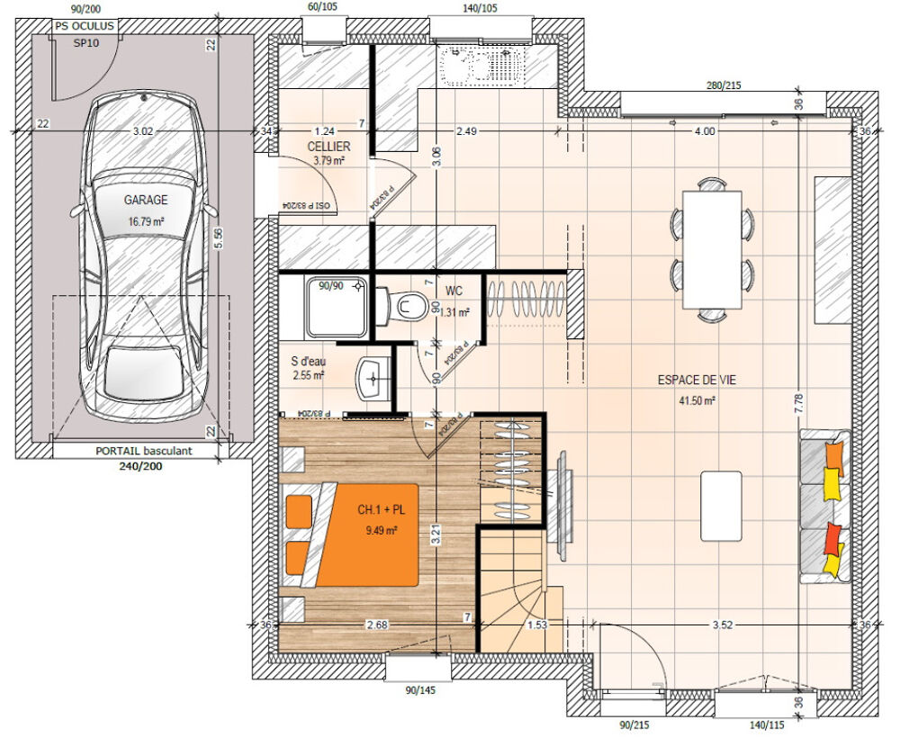 vente Maison - 5 pièce(s) - 85 m² Brissac-Quincé (49320)