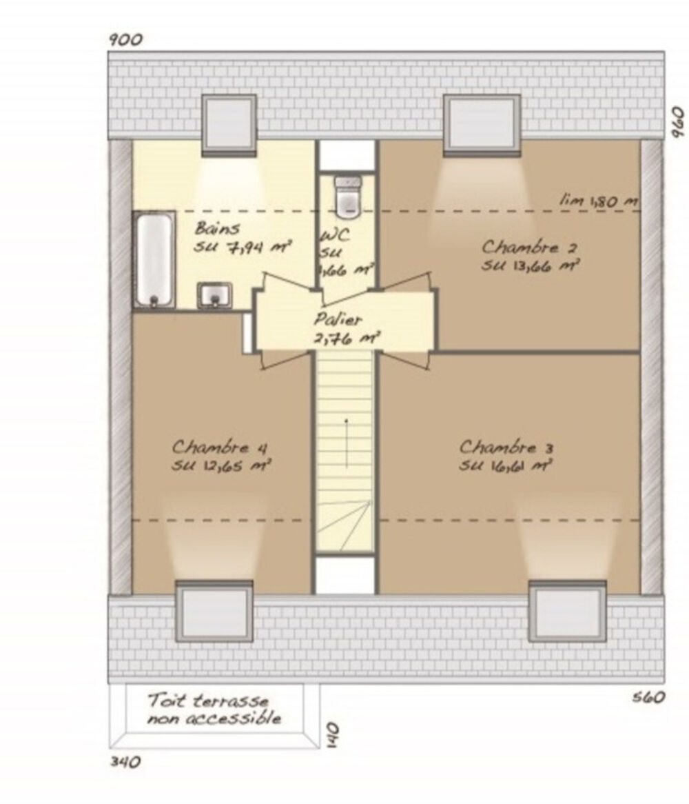 vente Maison - 6 pièce(s) - 115 m² Poissy (78300)