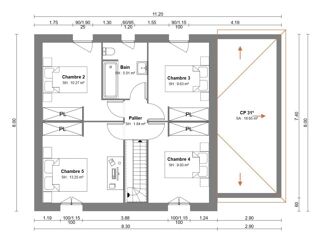  Maison 7 pi�ces 102 m� Saint-georges-montcocq
