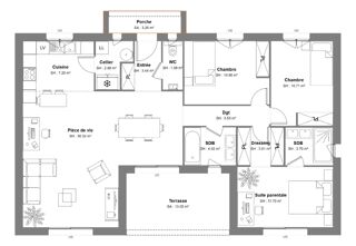  Maison � vendre 3 pi�ces 100 m�