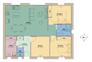  Maison  vendre 3 pices 70 m