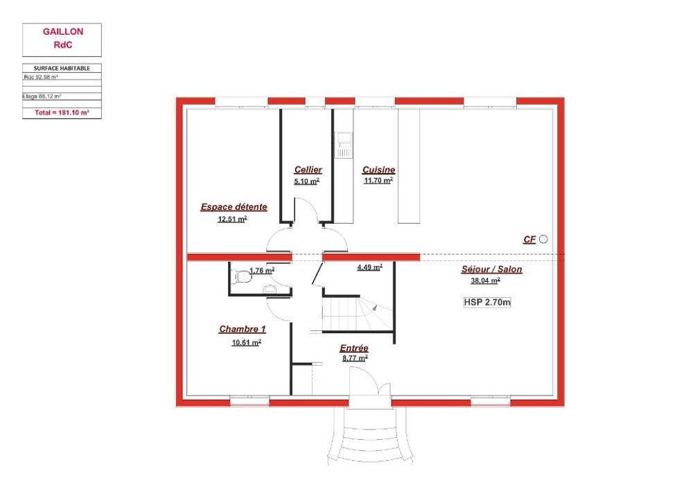 MAISON À CONSTRUIRE DE 100 M² À LA CELLE-SAINT-CLOUD, 7 ....