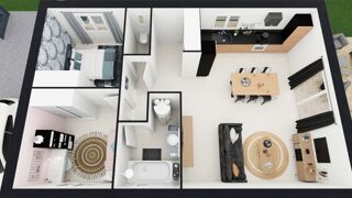  Maison � vendre 3 pi�ces 64 m�