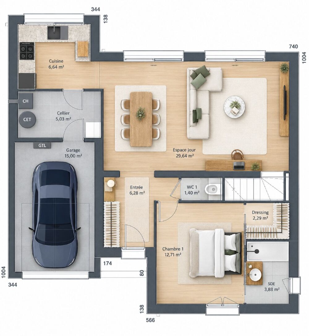 MAISON À CONSTRUIRE DE 120 M² PROCHE DE BOURGES <BR/....