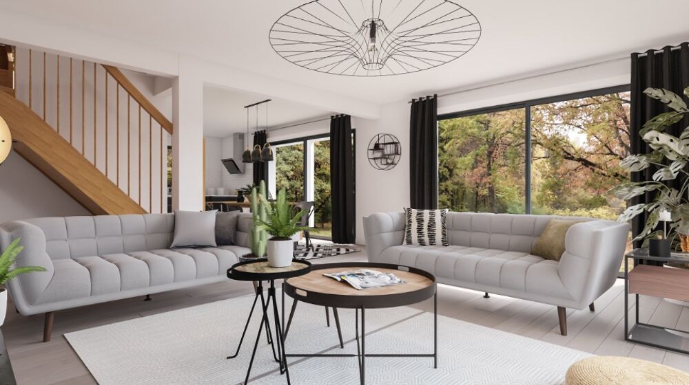 PROJET PRÊT À DÉCORER : terrain 500 m² + maison ossature....