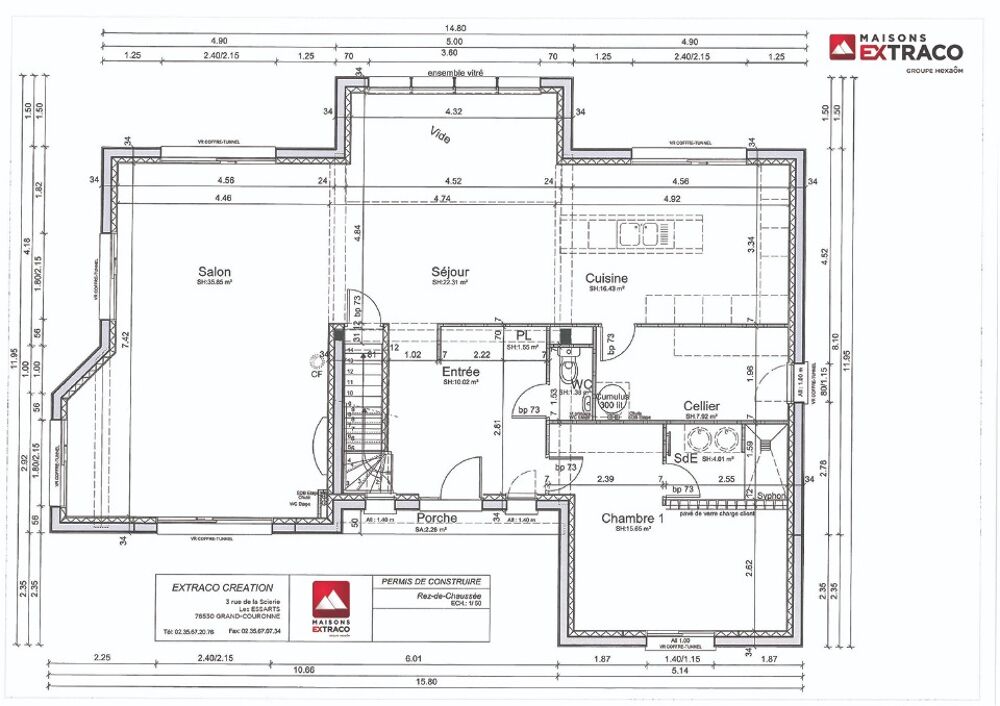 vente Maison - 7 pièce(s) - 200 m² La Noë-Poulain (27560)