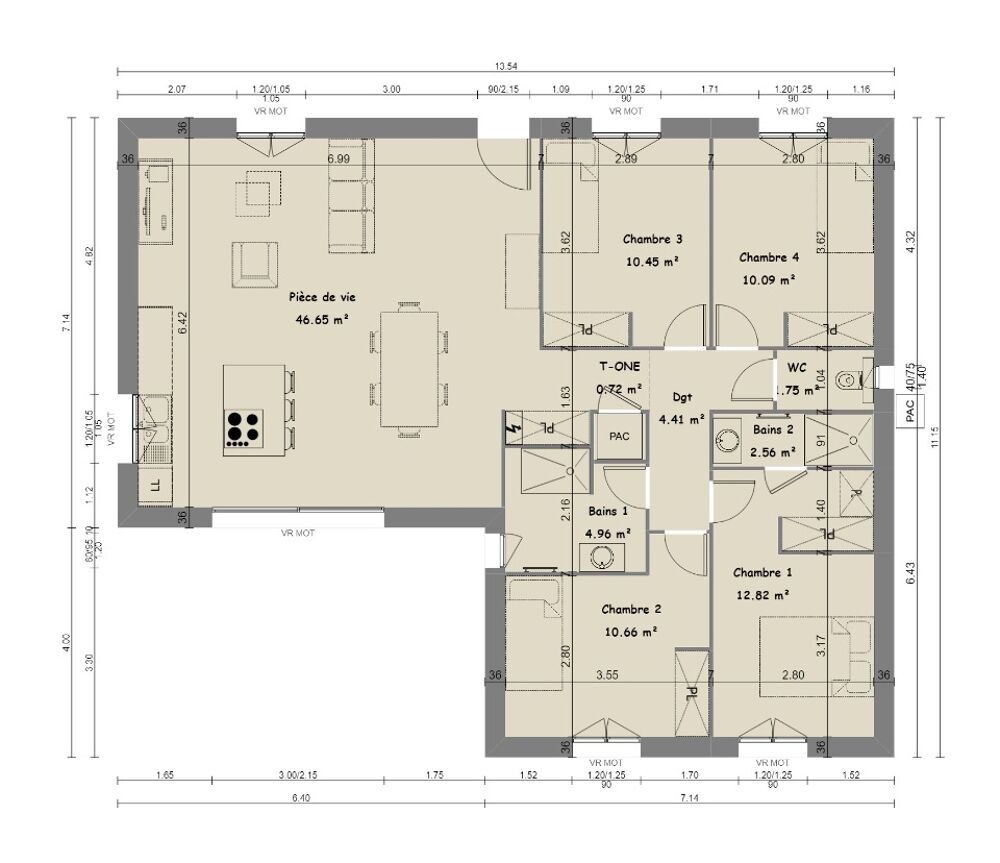 vente Maison - 5 pièce(s) - 105 m² Roquebrune-sur-Argens (83520)