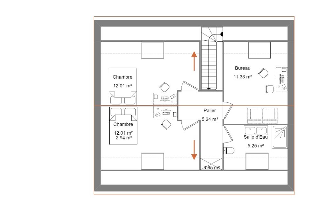 vente Maison - 5 pièce(s) - 110 m² Issoudun (36100)