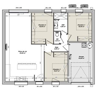  Maison 4 pi�ces 79 m� Vair�