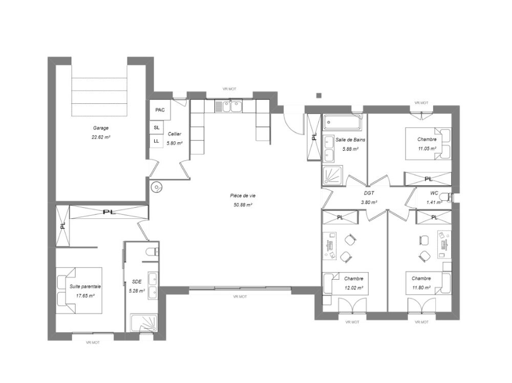 MAISON À CONSTRUIRE 6 PIÈCES DE 120 M² PROCHE DE CHÂTEAU....