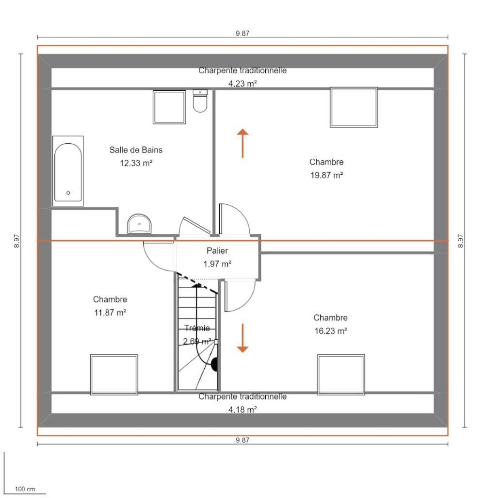 vente Maison - 5 pièce(s) - 100 m² Arleux (59151)