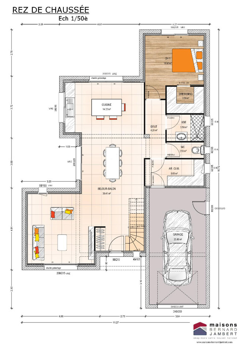 vente Maison - 5 pièce(s) - 120 m² Chemillé (49120)