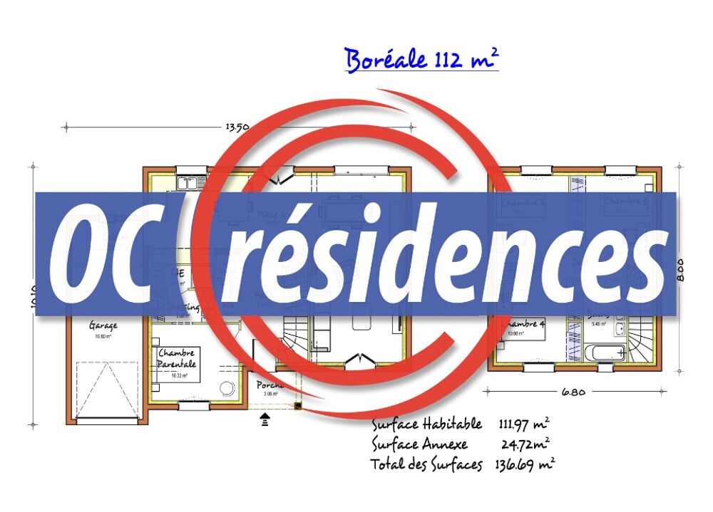 vente Maison - 6 pi�ce(s) - 110 m� Nailloux (31560)