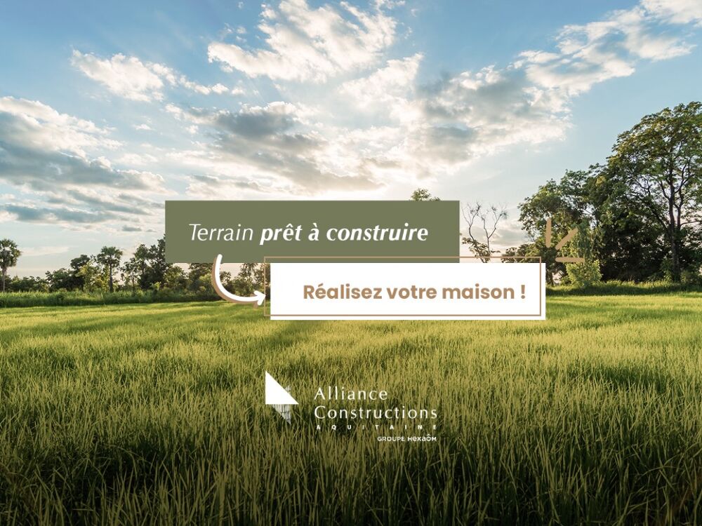 vente Terrain - 950 m² Fargues (33210)