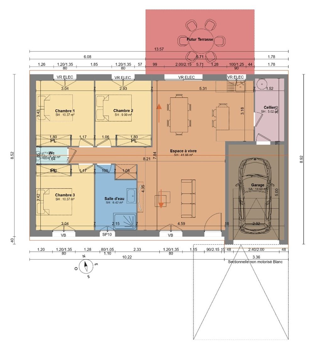 vente Maison - 4 pièce(s) - 85 m² Monts (37260)