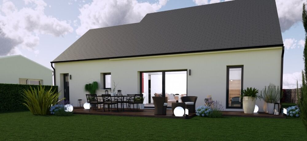 Maison avec comble à aménager avec décroché. A l'entrée ....