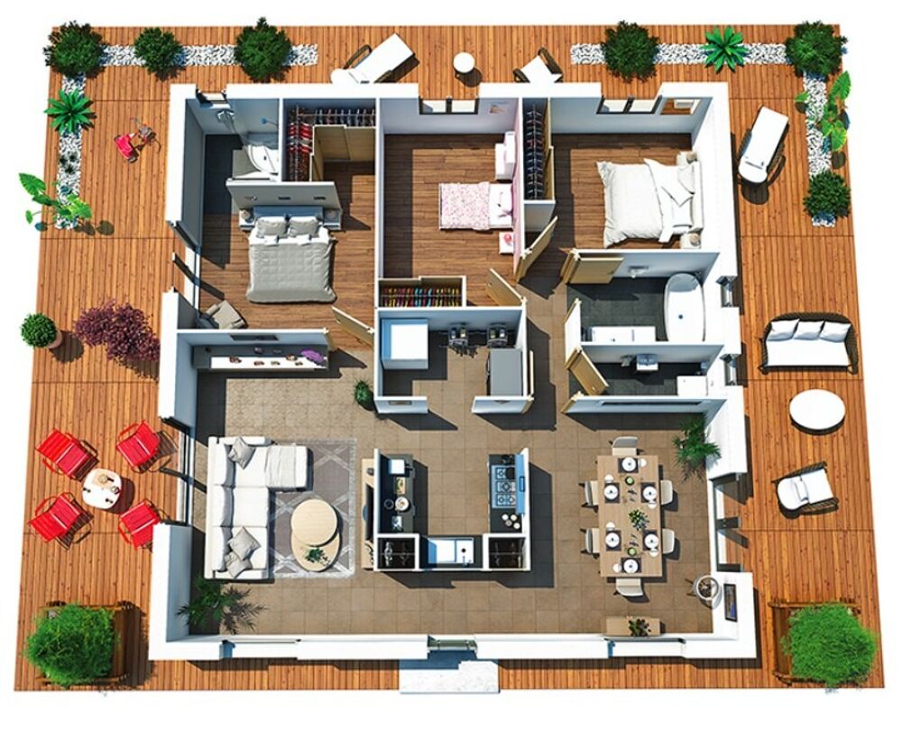 Villa Dona + terrain à Saint-Vincent-de-Tyrosse - Centre....