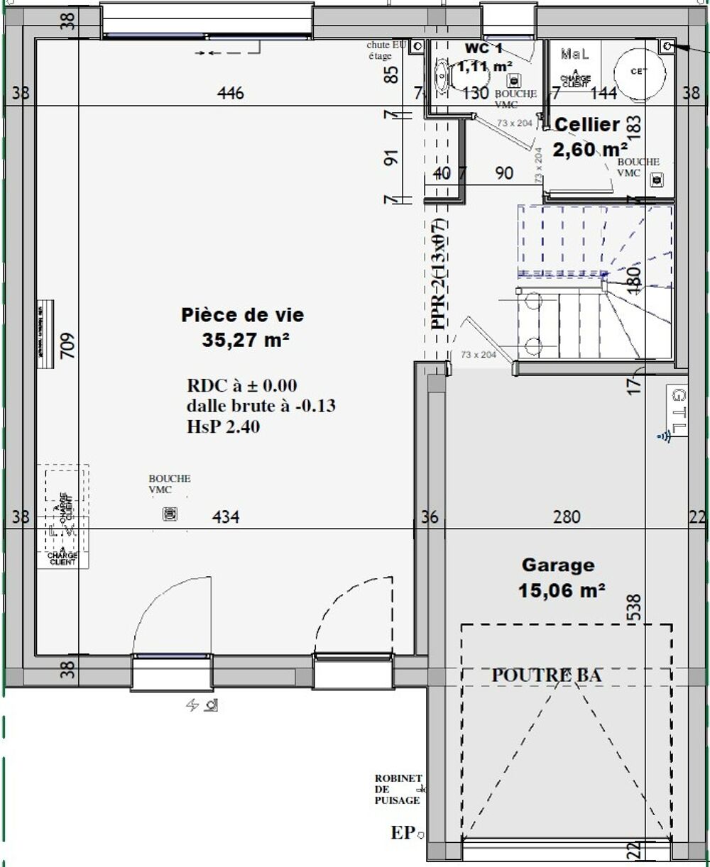 MAISON À CONSTRUIRE DE 87 M² À DOUVRES-LA-DÉLIVRANDE, PR....
