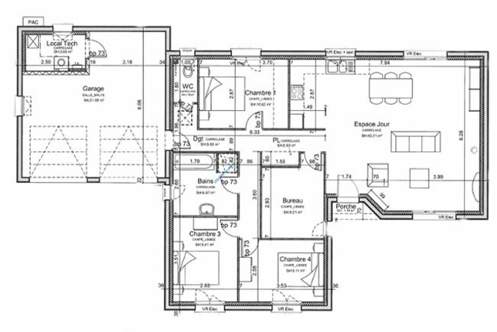 vente Maison - 5 pièce(s) - 104 m² Ormes (27190)