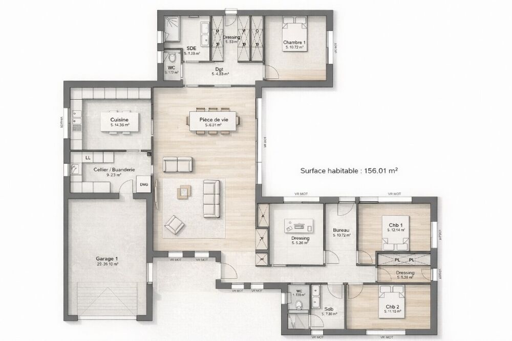 MAISON À CONSTRUIRE DE 156 M² PROCHE DE VIERZON <BR/....