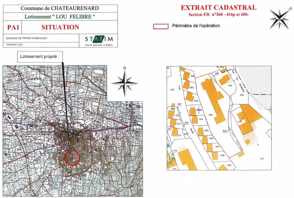 vente Terrain - 340 m² Châteaurenard (13160)