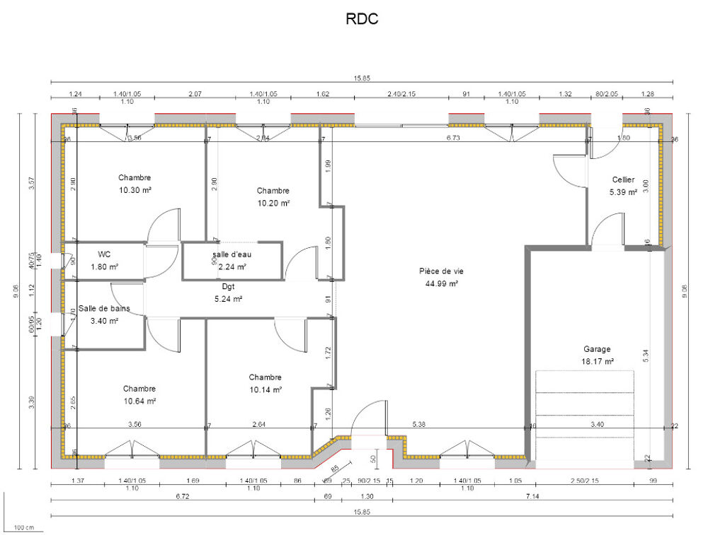 MAISON À CONSTRUIRE DE 100 M² IDÉALEMENT SITUÉE AU MANS<....