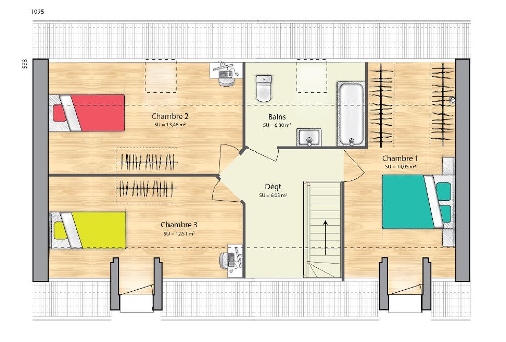 vente Maison - 6 pice(s) - 80 m Ferrires-en-Gtinais (45210)