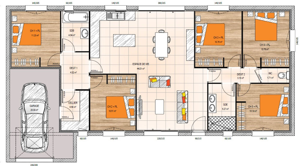 MAISON À CONSTRUIRE DE 7 PIÈCES, 120 M², IDÉALEMENT SITU....
