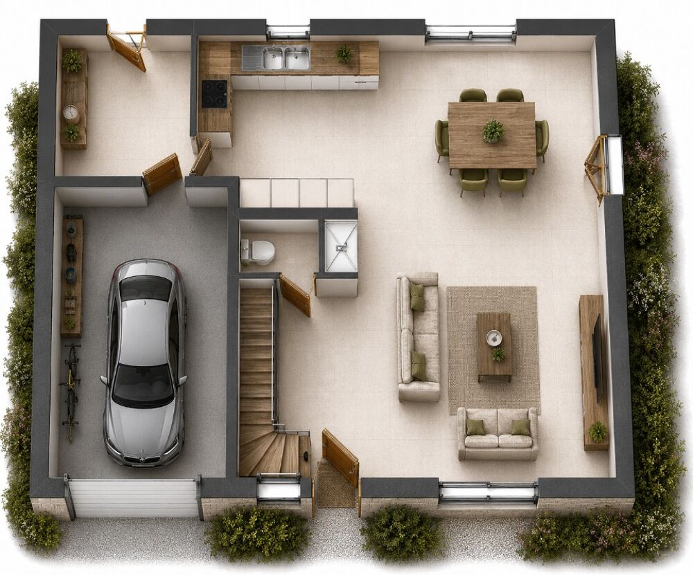 MAISON À CONSTRUIRE DE 110 M² PROCHE DE TOURS, 5 PIÈCES<....