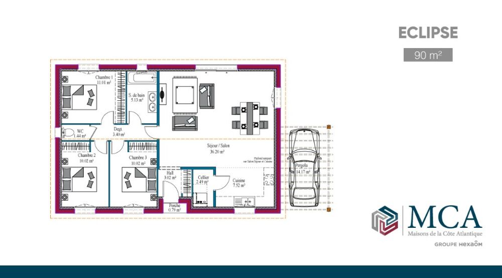 MAISON À CONSTRUIRE DE 91 M² AVEC 4 PIÈCES PROCHE DE SAI....