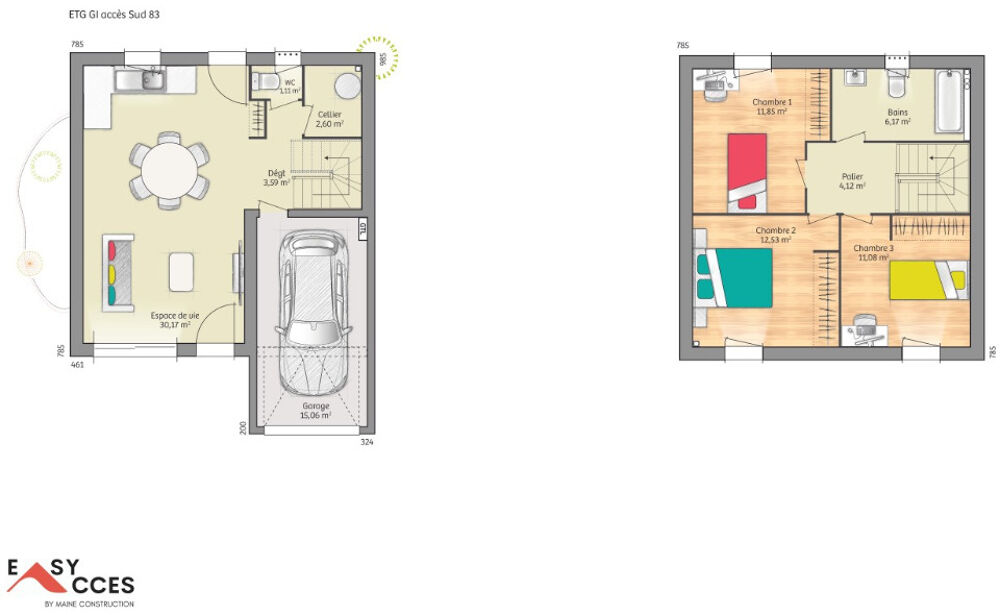VENTE : maison de 4 pièces (83 m²) à Coulans-sur-Gée<BR/....