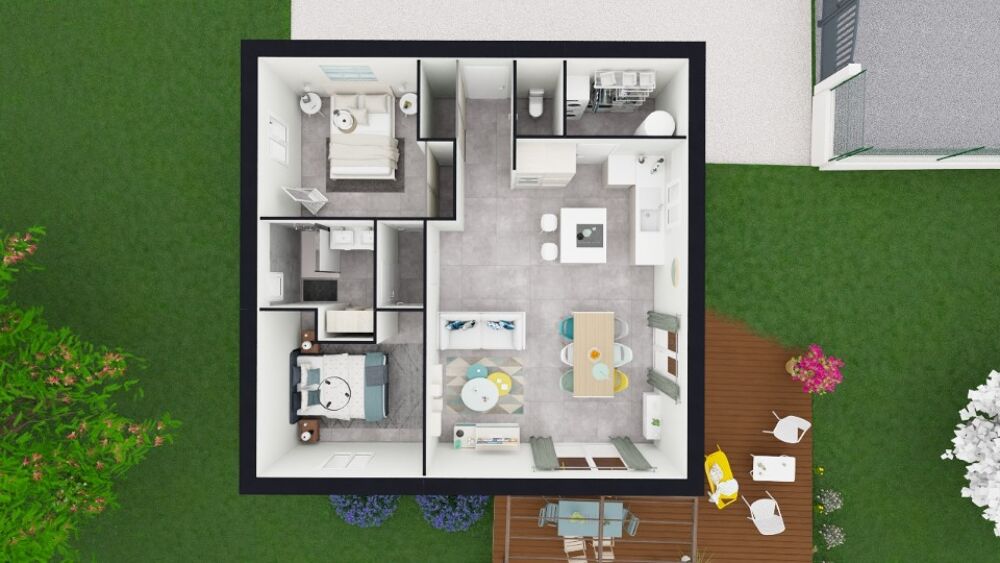 Maison neuve 65 M2 avec jardin à ANNEYRON (26140) Vo....