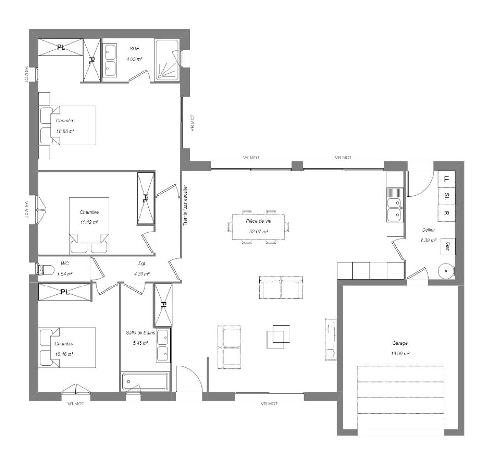 MAISON À CONSTRUIRE DE 110 M² AVEC 4 PIÈCES À LE POINÇON....