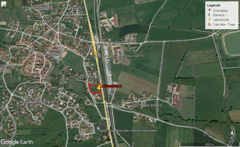 vente Maison - 4 pièce(s) - 95 m² Champdieu (42600)