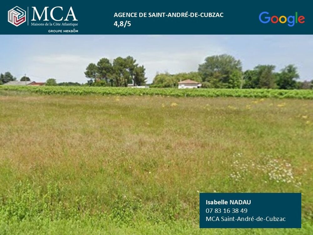 vente Terrain - 1100 m² Cavignac (33620)