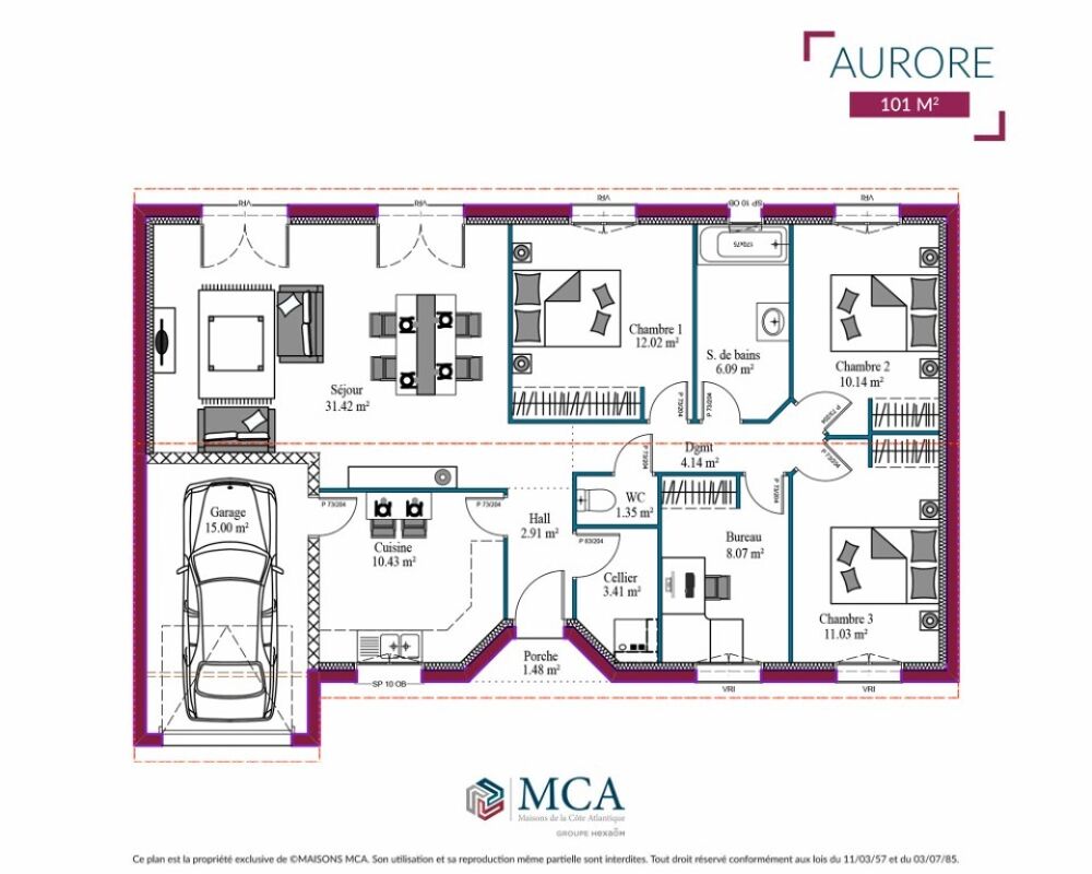 vente Maison - 6 pièce(s) - 128 m² Saint-Pierre-d'Irube (64990)
