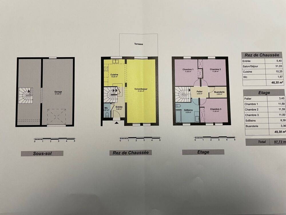 MAISON À CONSTRUIRE DE 90 M² PROCHE DE THIONVILLE, 3 PIÈ....