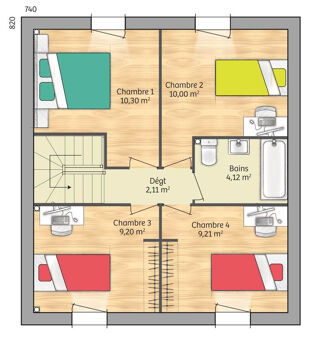  Maison  vendre 6 pices 91 m