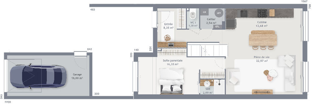 MAISON À CONSTRUIRE DE 100 M², 6 PIÈCES. Constr....